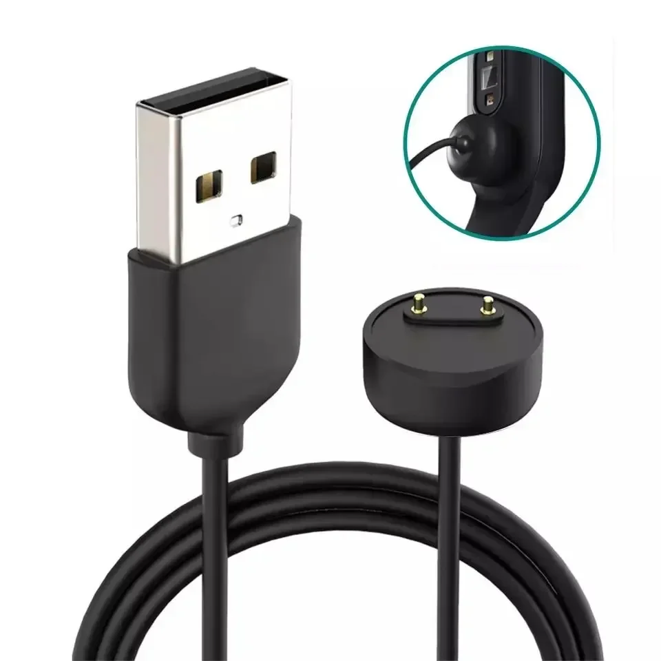 Magnetic Chargers for Xiaomi Mi Band 5 6 7 Smart Watch Charger Pure Copper Core Power Cord Xiaomi Watch Accessories USB Charging