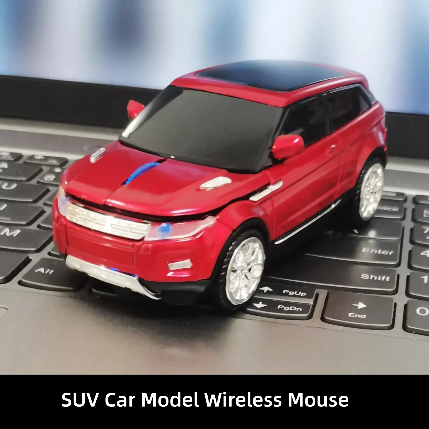 Wireless Car Mouse.Cool SUV Car Model Shape Mice,1200 DPI,Headlights with LED Light,for Computer Laptop PC