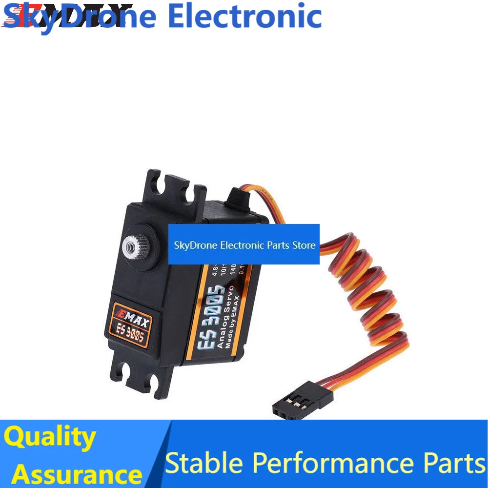 SkyDEl4set/lot EMAX ES3005 Analog Metal Waterproof Servo with Gears 43g servo 13KG torque for RC car airplane Diy Racing drone