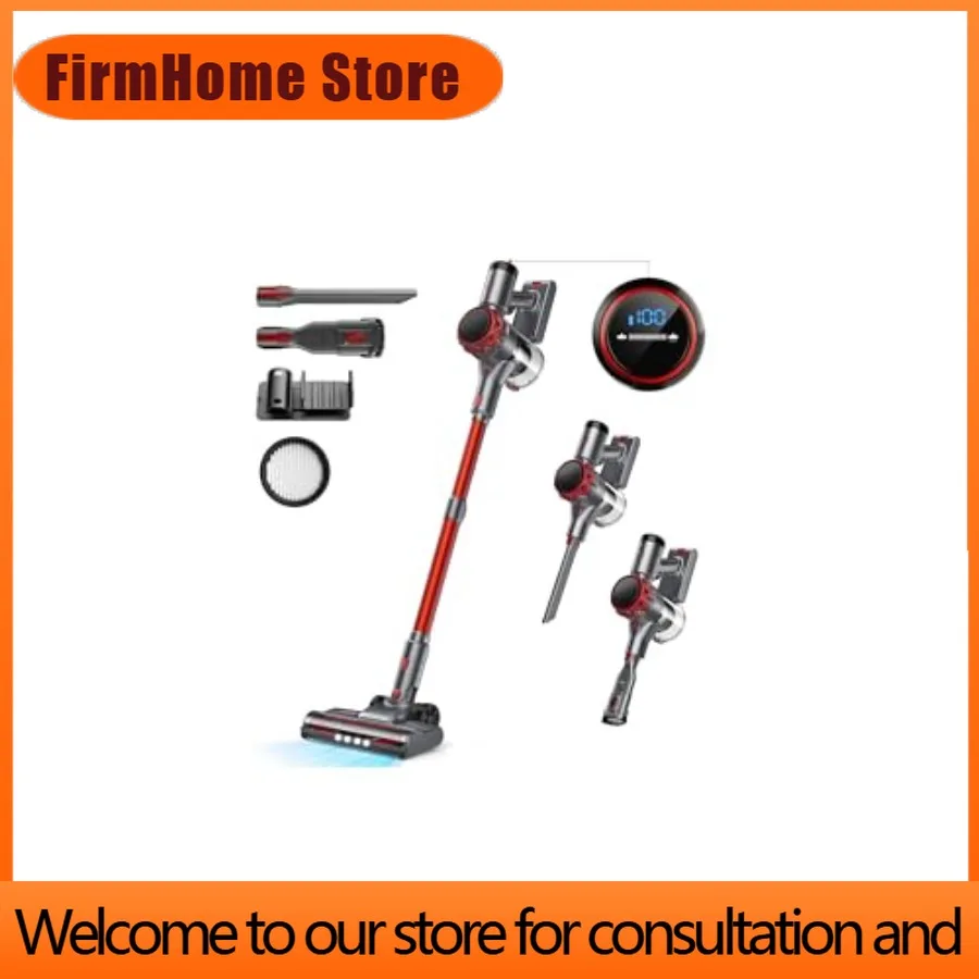 FirmHome StoreS3P Cordless Vacuum Cleaner 45kPa Powerful Suction For Home 55-Min Runtime Rechargeable Stick Vacuum With Self-Sta