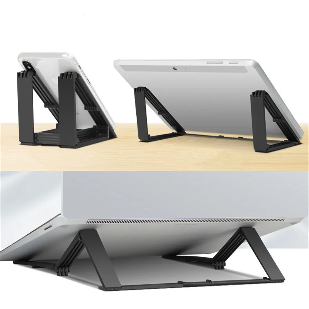 Mini Portable Laptop Stand for Desk Support Notebook Keyboard Riser Plastic Stands Holder for Macbook Air Pro Dell HP Laptops