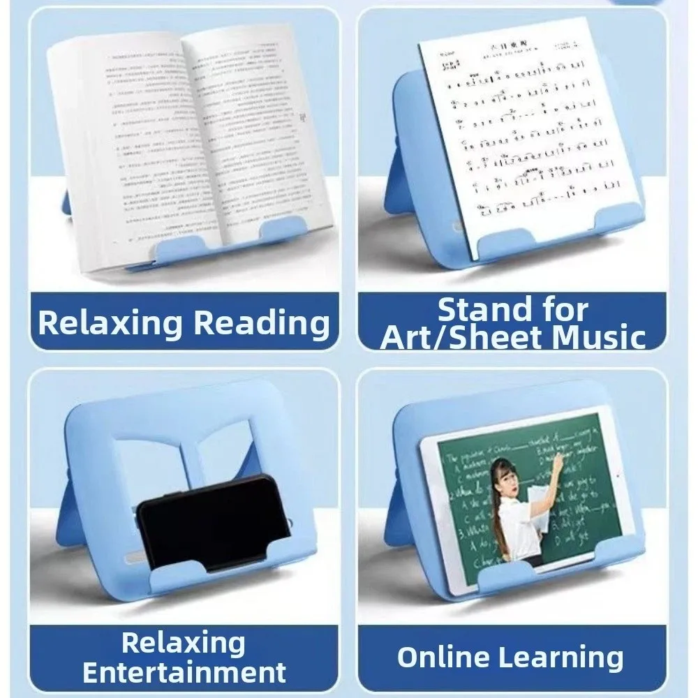 Household Non-slip Book Stand Foldable Adjustable Reading Stand Portable Lightweight Tablet Stand Home