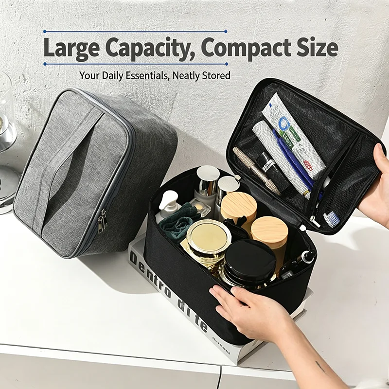 Large Capacity Makeup Bag Durable And Wear Women's Travel Toiletry Organizer Portable Cosmetic Storage Pouch for Beauty Tools