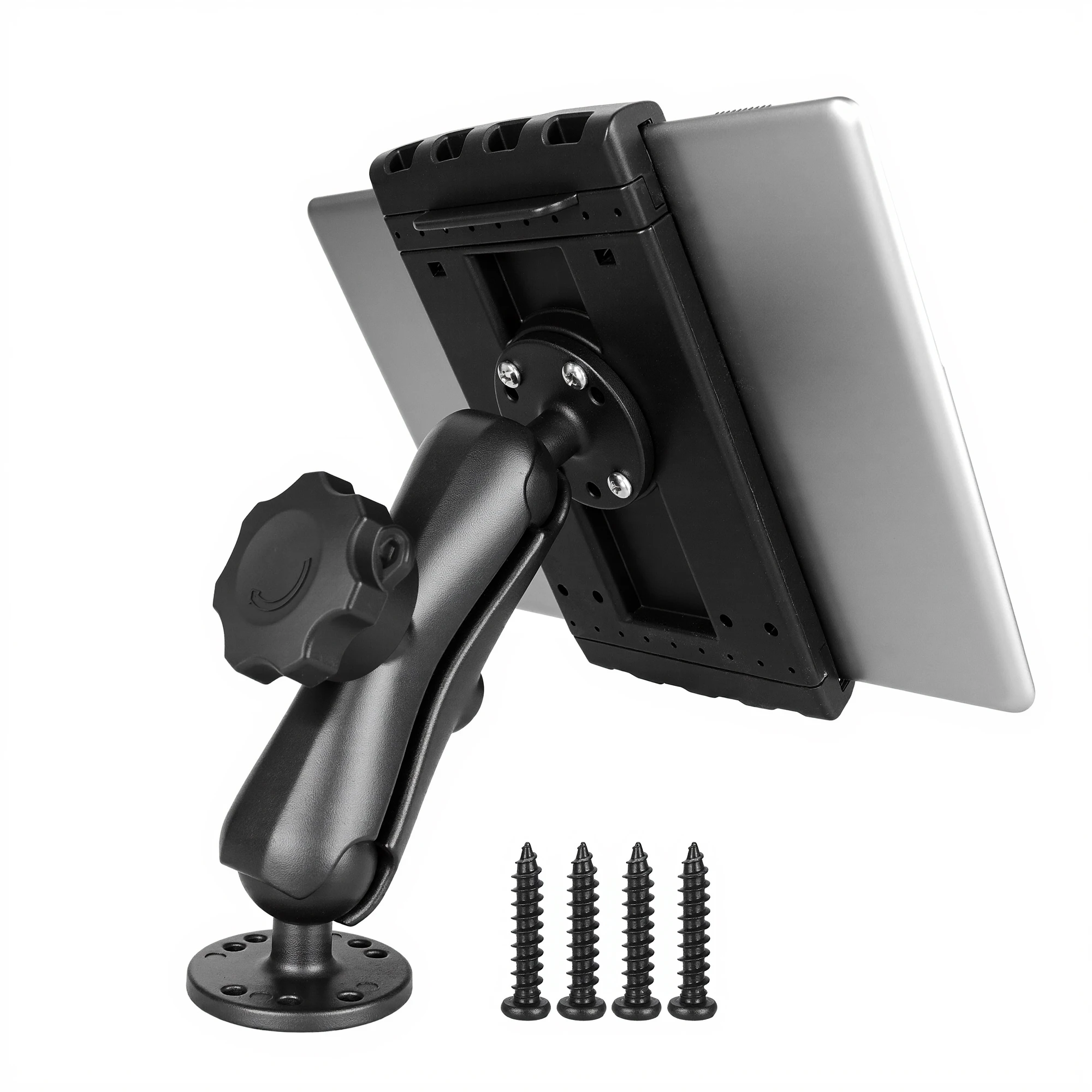 VINmounts Anti-Theft Aluminum Heavy-Duty Tablet Mount,Drill Base,fits 7.5–12.9