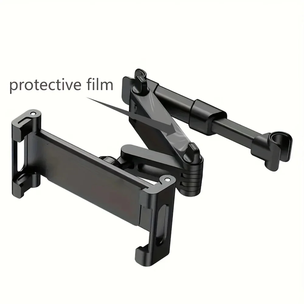 Car Headrest Tablet Holder Auto Retractable Back Seat iPad Mount Universal Adjustable Rear Seat Phone Tablet Bracket Auto Interi