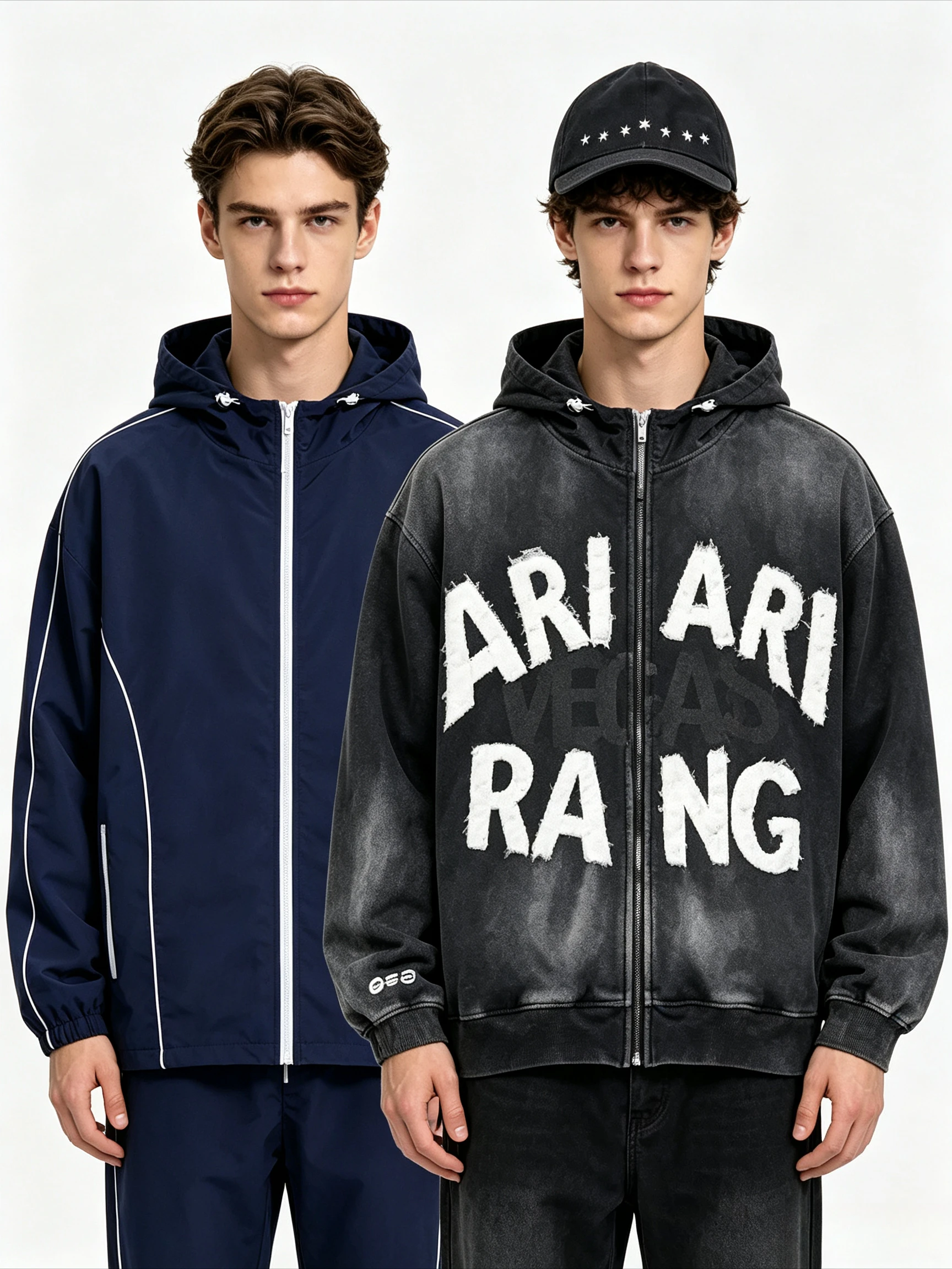 New 2026 Retro Washed Grey Hoodie High Quality Hoodies Casual Zipper Jacket Sports Streetwear Men and Women Zipper Hoodie