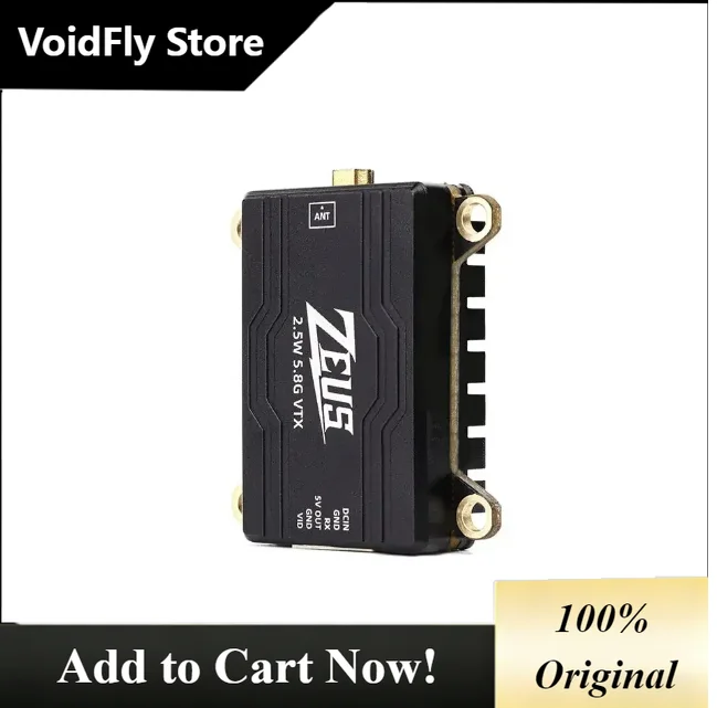 VoidFly HGLRC ZEUS FPV Drone VTX 2.5W 5.8G 40CH 2500mW Adjustable for Freestyle Long Range Other Purposes