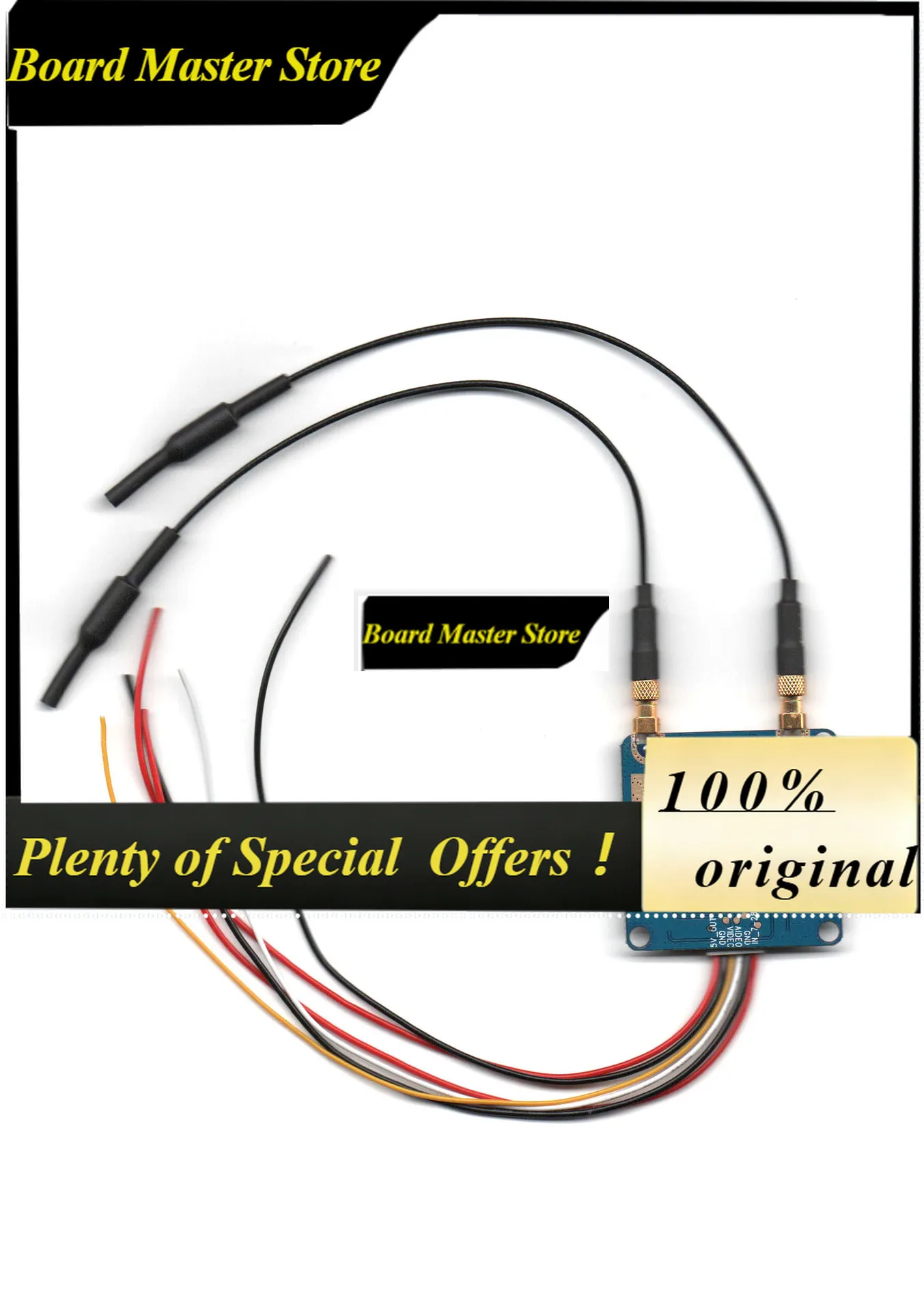 BoMaSFPV 5.8G Video Transmitter Adjustable Power 50mW 300mW 800mW Dual Amplifier Long Range Drone Racing Accessory
