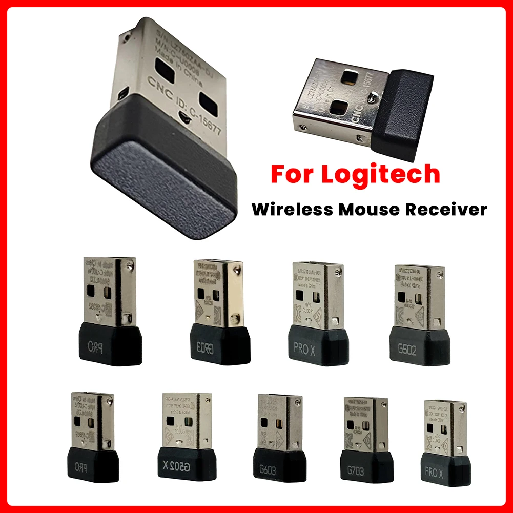 Wireless Mouse Receiver Adapter USB Dongle Adapter for Logitech CPW G Pro/GPXS G Pro X G502 G502X G903 G703 G603 G305 G304