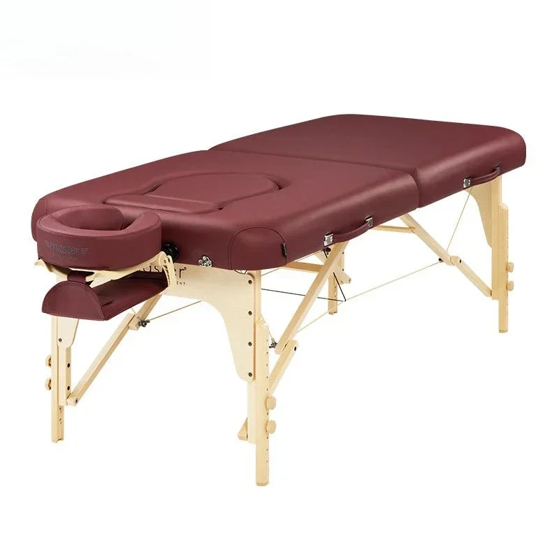Reinforced foldable maternity beauty massage bed, big belly, chest hole, sunken hole, dismantling massage physiotherapy bed