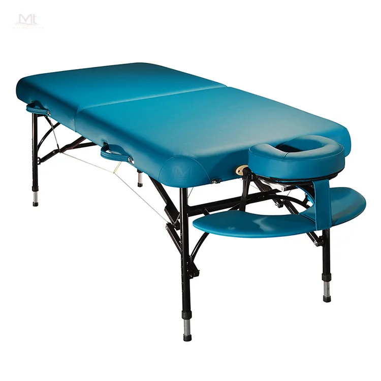 Alula-Landmark 2 Section Folding Aluminum Massage Table Adjustable Spa Beauty Lash Bed Fitness Equipment Foldable Design Hotel