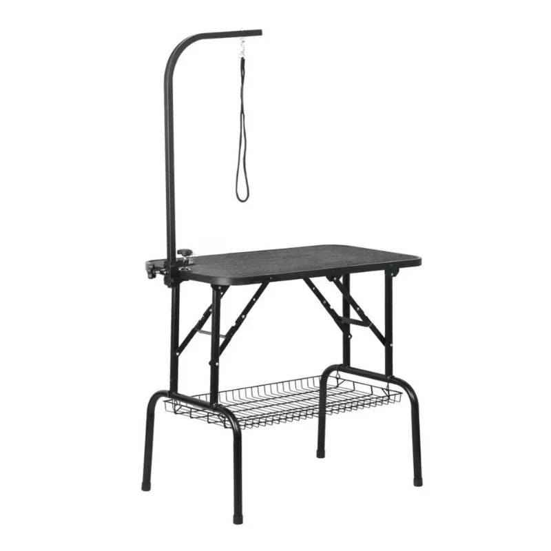 Stainless steel pet foldable beauty table non-slip desktop