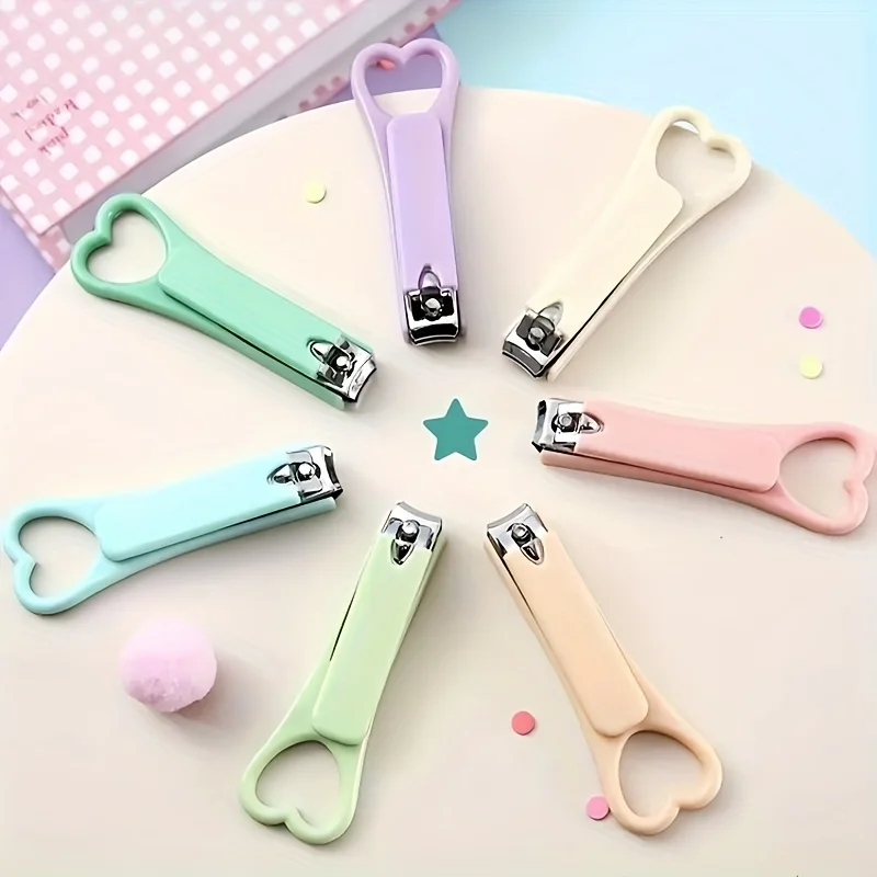 Cute Mini Love Nail Clippers | Portable Foldable Pedicure & Manicure Tools for Men & Women - Beautiful Birthday & Party Gifts