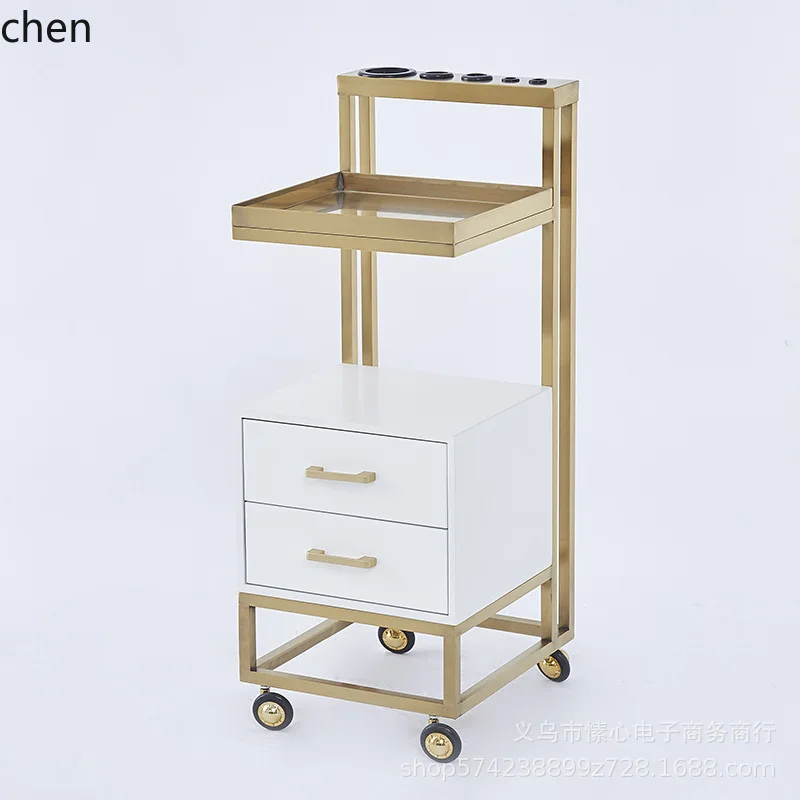 DSA Stainless Steel Beauty Salon Hairdressing Tool Foldable Perm and Dye Cart