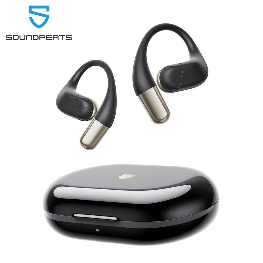 SoundPEATS Chasers Open-Ear Headphones Bluetooth 5.4 Wireless Earbuds with Open ANC, Spatial Audio,LDAC Hi-Res Sound, IPX5, 35H