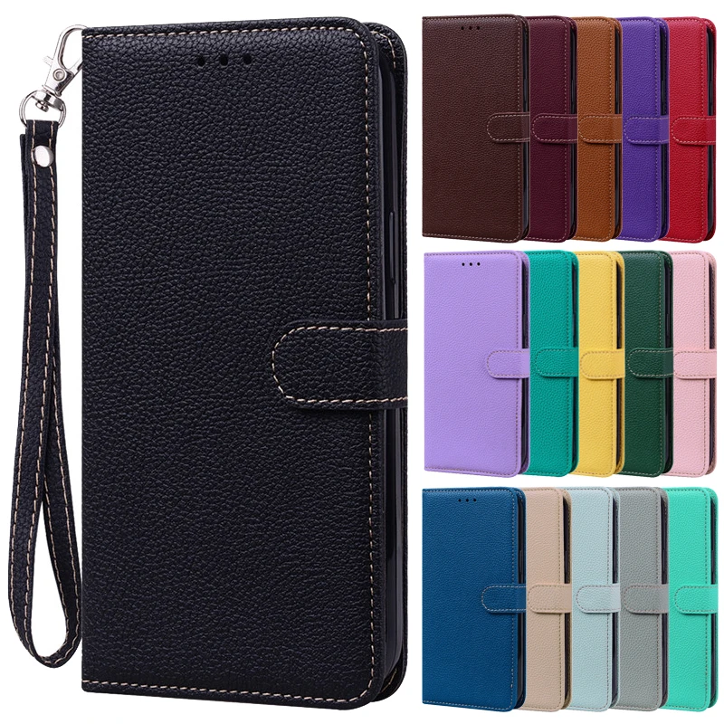 Matte Wallet Phone Case on For iPhone 14 Max 14 13 12 11 Pro Max SE 2022 6S 6 7 8 Plus SE2 SE3 Black Flip Cover For iPhone 14