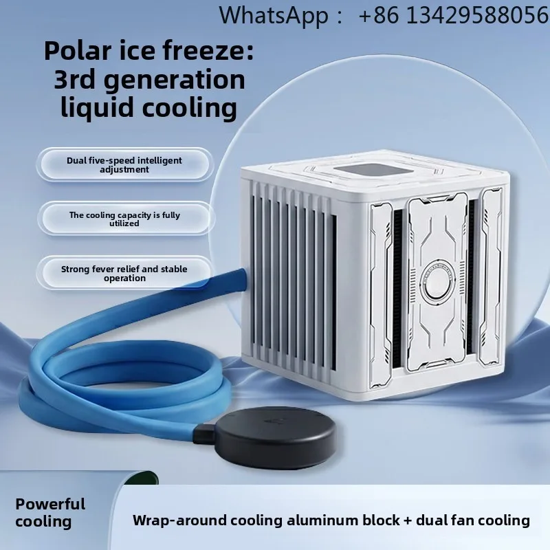 Magnetic Liquid Cooling Phone Cooler with Semiconductor – Silent Gaming & Live Streaming Radiator for iPhone, Android, Tablet