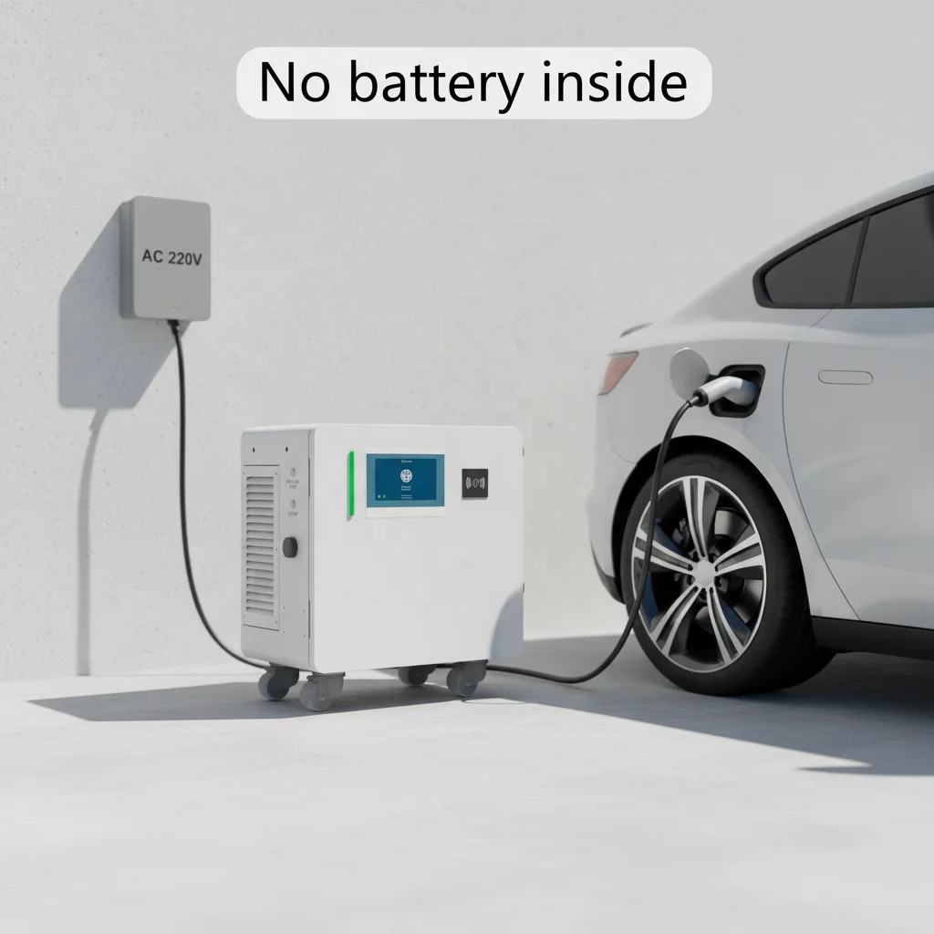 Home Use and Commercial Use AC 220V 21KW DC Output Mobile Charger IP54 Waterproof Fast Charger for EVs