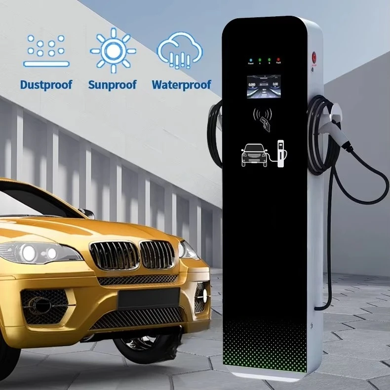 High Performance EV Charger Waterproof Home Charger 14kw Type 2 Double Floor Standing AC Charging Station
