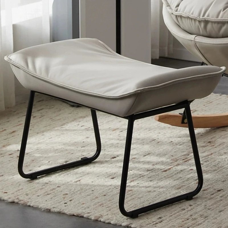 Metal Living Room Foot Stool Nordic Elegant Lounge Office Foot Stool Minimalist Portable Marche Pied Pliable Hotel Furniture