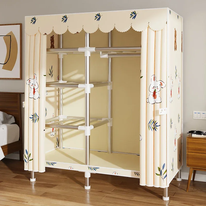 Minimalist Portable Wardrobe Partitions Organizer Cabinet Armable Wardrobe Ropero Makeup Modern Plastic Muebles Home Furniture
