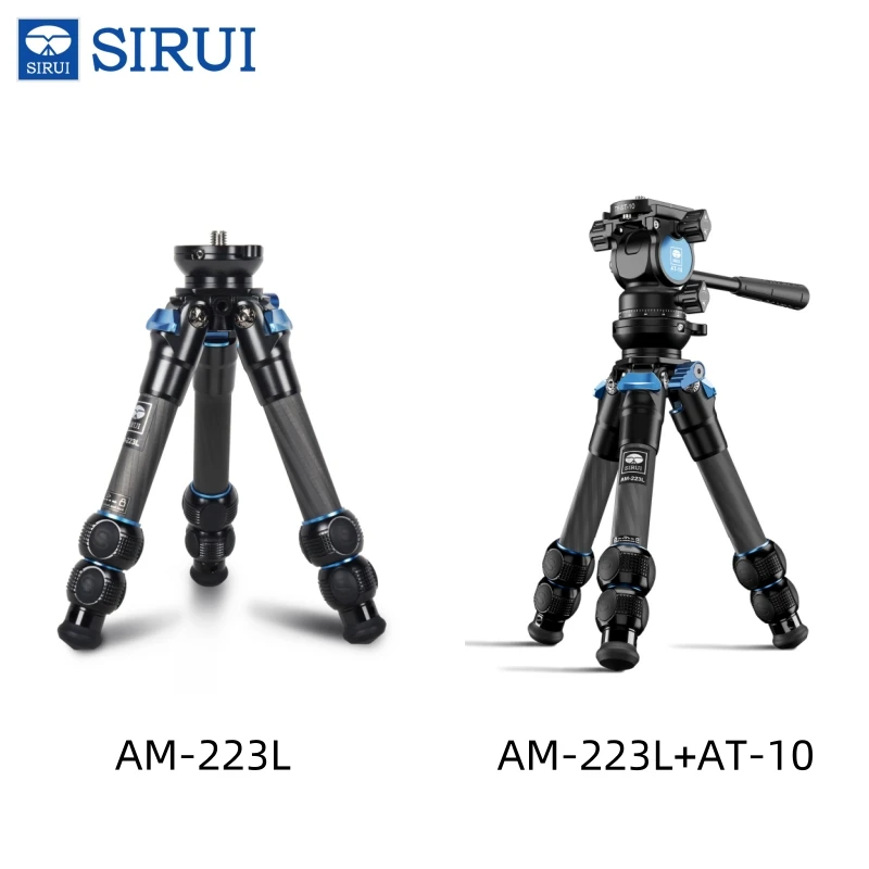 SIRUI AM Series Lightweight Mini Travel Tripod Portable Carbon Fiber Tabletop Tripods Desktop Holder For Camera Phone Vlog