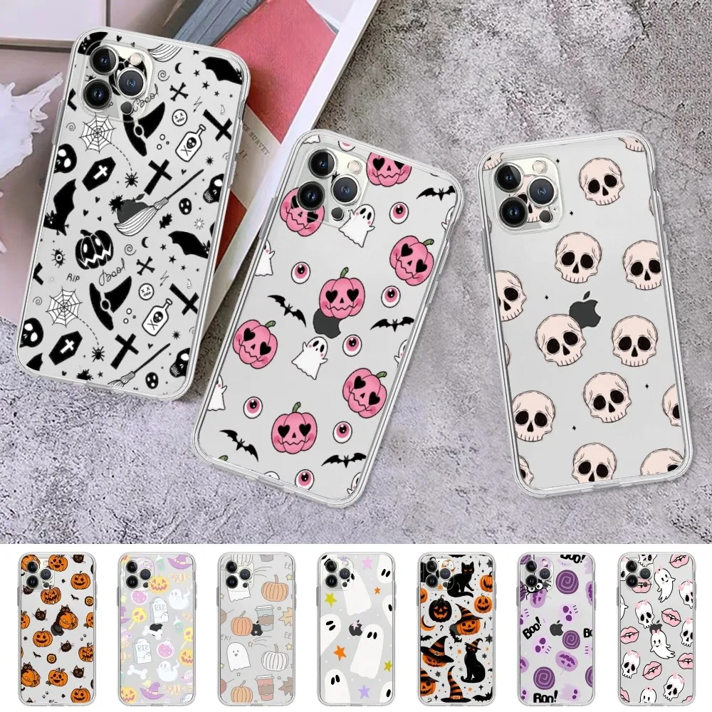 Halloween Mousepad For iPhone 16 15 14 13 12 Mini 11 Pro XS Max X XR SE 6 7 8 Plus Soft Silicone Cover