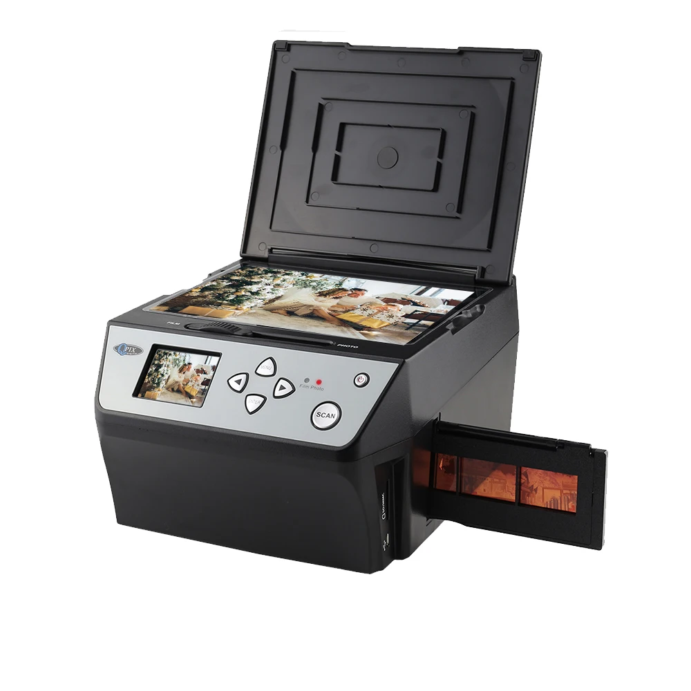22MP Film Multi-Function Scanner Converts 135/35mm 110 Slide/Negative Film Photo Document to HD Digital JPG Files