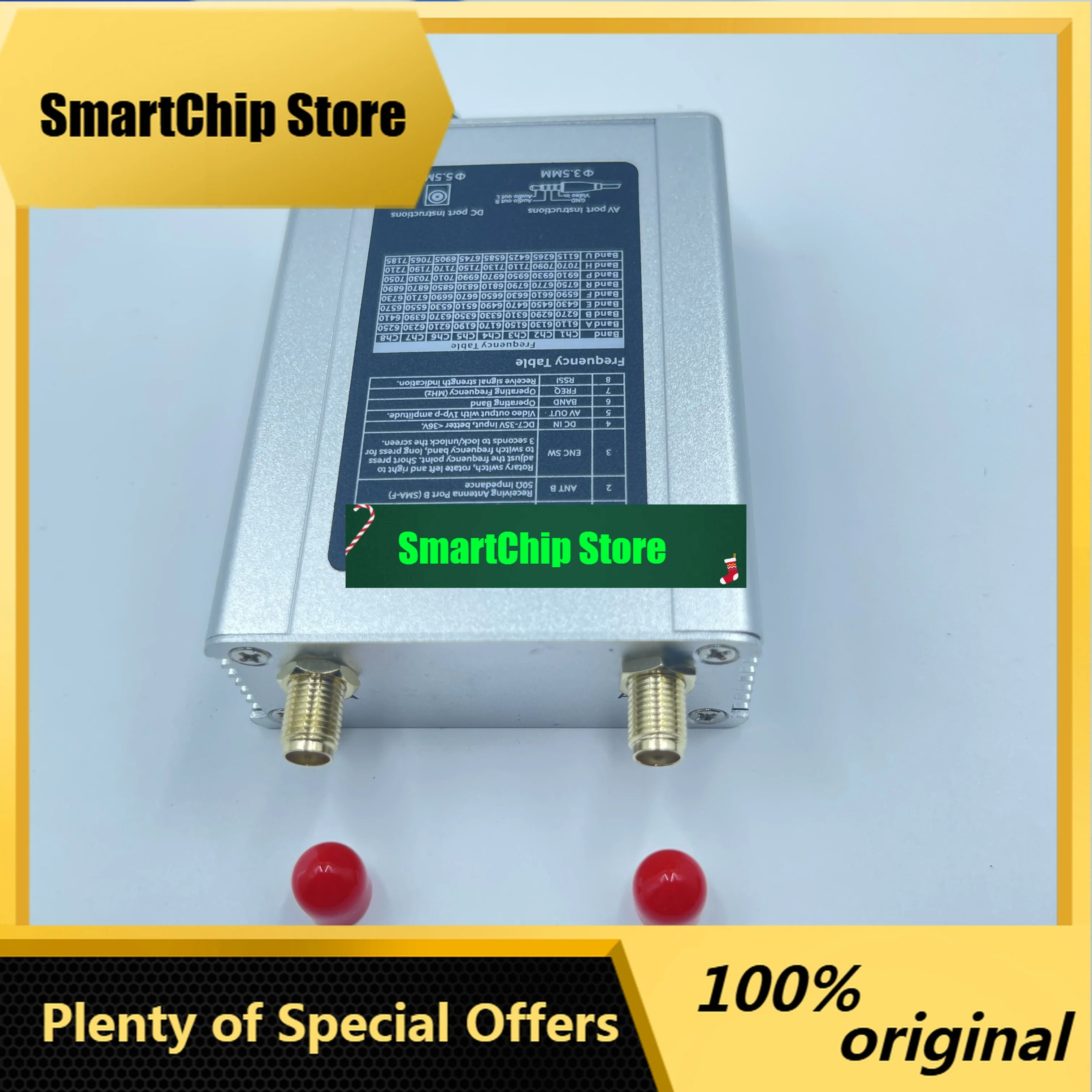 SmCp7.2GHz FPV VRX Video Receiver Box With Adjustable Display For Signal Monitoring 7.2G VRX Receiver For Gaming Accessories