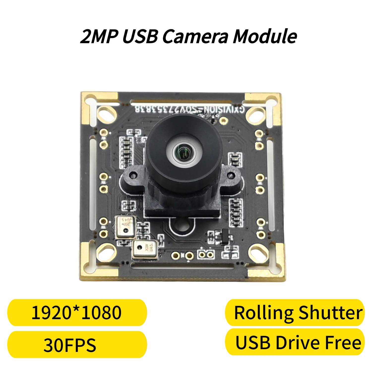 OV2735, 1080P USB Camera Module,30fps,2MP 1920x1080 HD,For Raspberry Pie PC Android Face Recognition,UVC Compatible