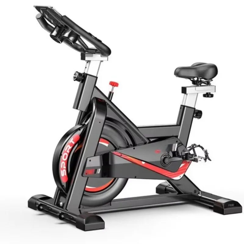 Bicycle with LCD and heart rate monitor with adjustable drag