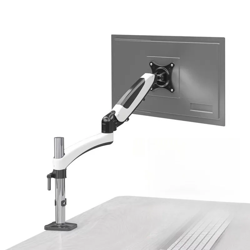 Desktop Computer Monitor Display Stand Height Adjustable Base Telescopic Rotating Mechanical Arm Bracket for LCD LED Screen Home