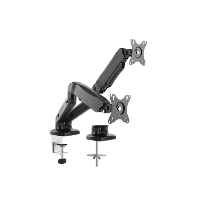 Dual Monitor Mount for 22″–35″ Screens, Adjustable Dual Monitor Stand, with 180° Swivel, Tilt, 360° Rotation for Home Office