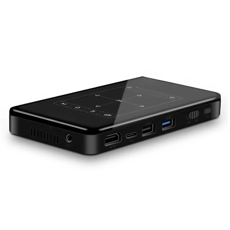 3D Smart Mini Portable Projector 4k Touch Screen BT WiFi Rechargeable Proyector Portatil Mobile Phone