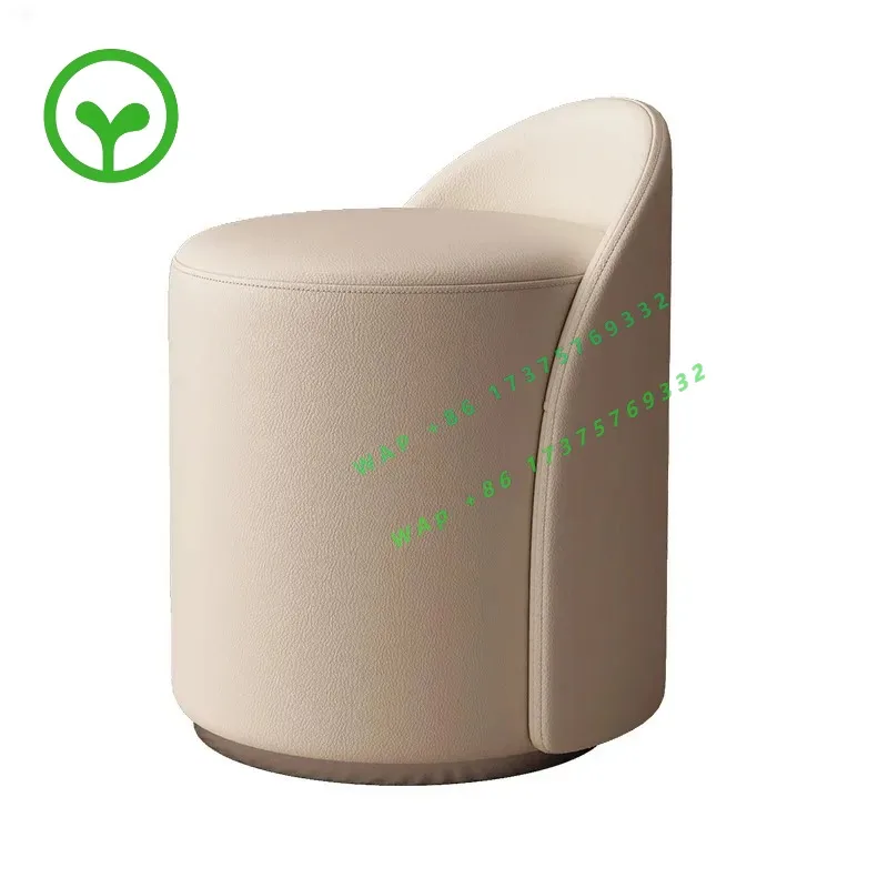 26 StyleLeather Makeup Stool Modern Simple Dressing Stool Living Room Home Shoe Changing Stool