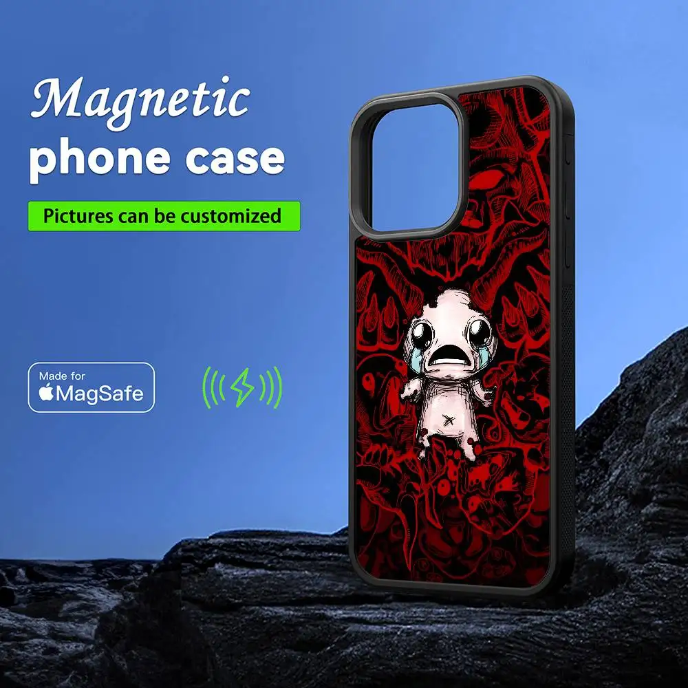 Game The B-Binding Of Isaac Phone Case MagSafe Magnetic For IPhone 16 15 14 13 12 11 Pro Plus Max Mini Wireless Charger Funda