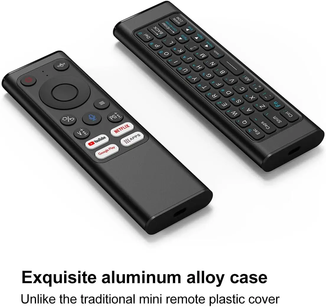 IPazzPort PC Remote Control, Air Mouse Remote with Keyboard, 2.4G & Bluetooth QWERTY Keyboard Controller for Windows 10,11, HTPC