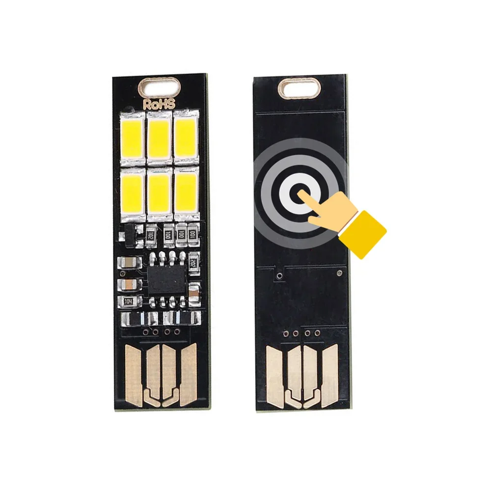 Portable Mini 5730 USB LED Light 5V Touch Sensor Dimmable Night Light for Power Bank Computer Laptop PC Book Reading Table Lamp