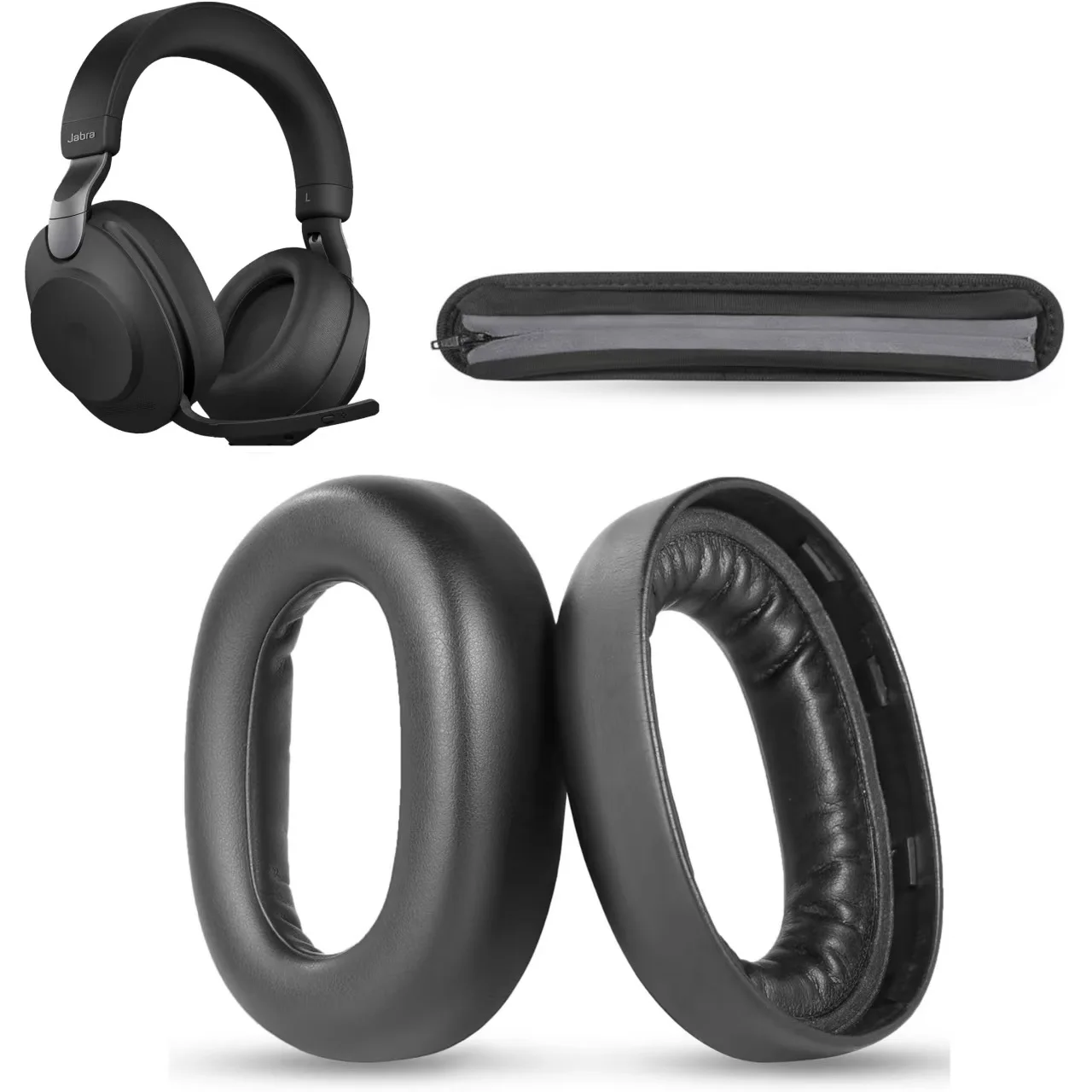 Ear Pads for Jabra Evolve2 85 UC/Evolve2 85 MS Headphones Replacement Traffic Earphones Ear Cushions Soft Memory Foam Ear Covers