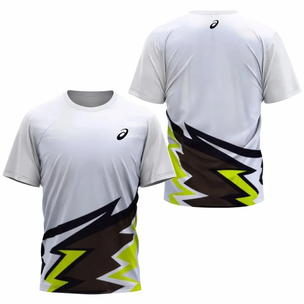 Men's T Shirts Summer Quick Dry Breathable Sports Short Sleeve Tops Gym T-shirt Outdoor Run Fitness Tees Fashion Tennis Clothing