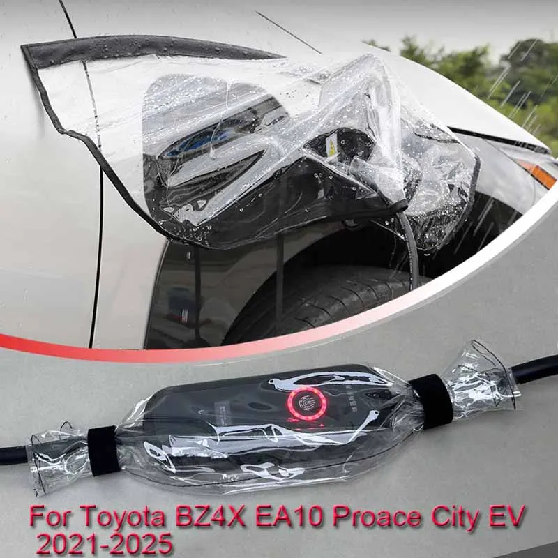 For Toyota BZ4X EA10 Proace City EV Car New Energy Charging Port Rain Cover Rainproof Dustproof EV Charger Guns Protect Electric