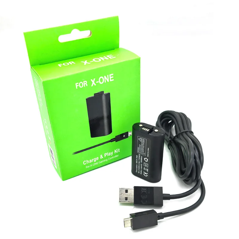 10x 1800mah Rechargeable Li-ion Battery with USB Charging Cable for XBOX ONE, XBOX ONES/X Wireless Gamepad Controller Batteries