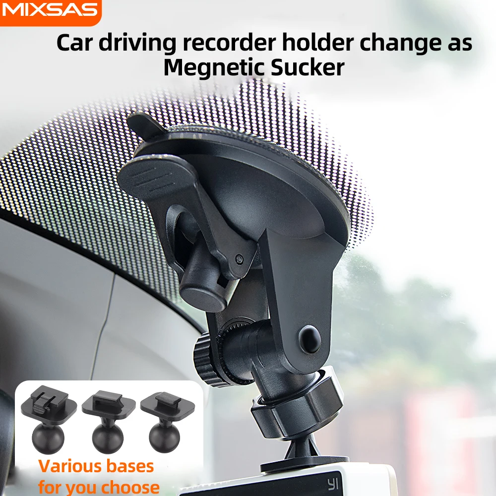 MIXSAS Car DVR Bracket Suction Cup 360° Rotate Car Accessories GPS DashCam Camera Driving Recorder Bracket Mount Holder Universa