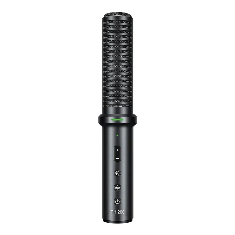 New For PH200 Portable Handheld Condenser Karaoke Microphone Wired Connection All Smartphones Android Phone iPad PC