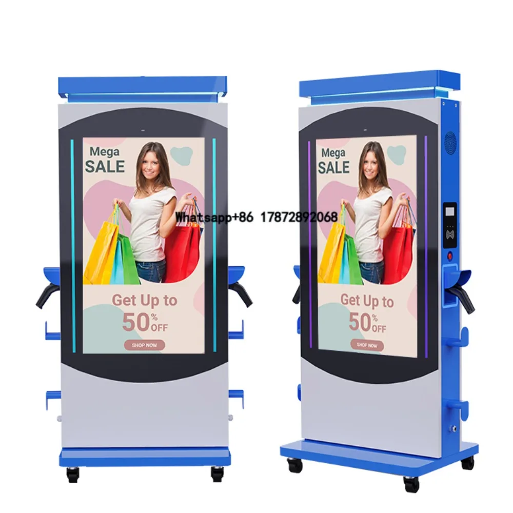 New Energy Commercial Electric Vehicle Charging Station Ev Car Charger Station Digital Signage