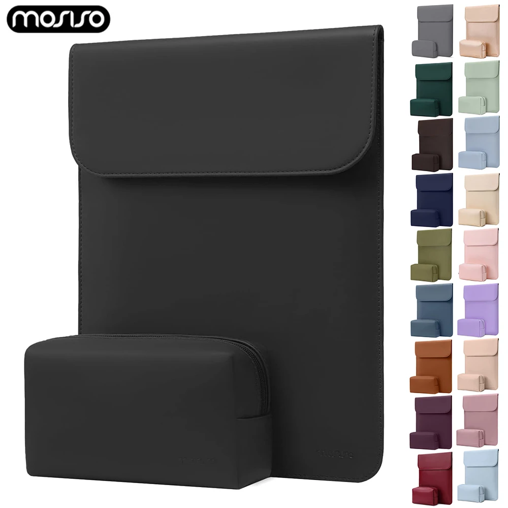 Waterproof Laptop Sleeve PU Leather Tablet Case for MacBook Air Pro 13 M3 M2 M1 iPad Pro 12.9 inch Notebook Cover For Huawei HP