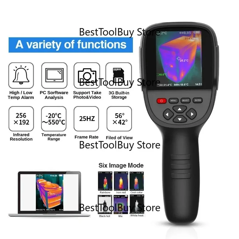 Thermal Imaging Camera with Dual-Light Fusion for Home Inspection HVAC Mechanical Maintenance