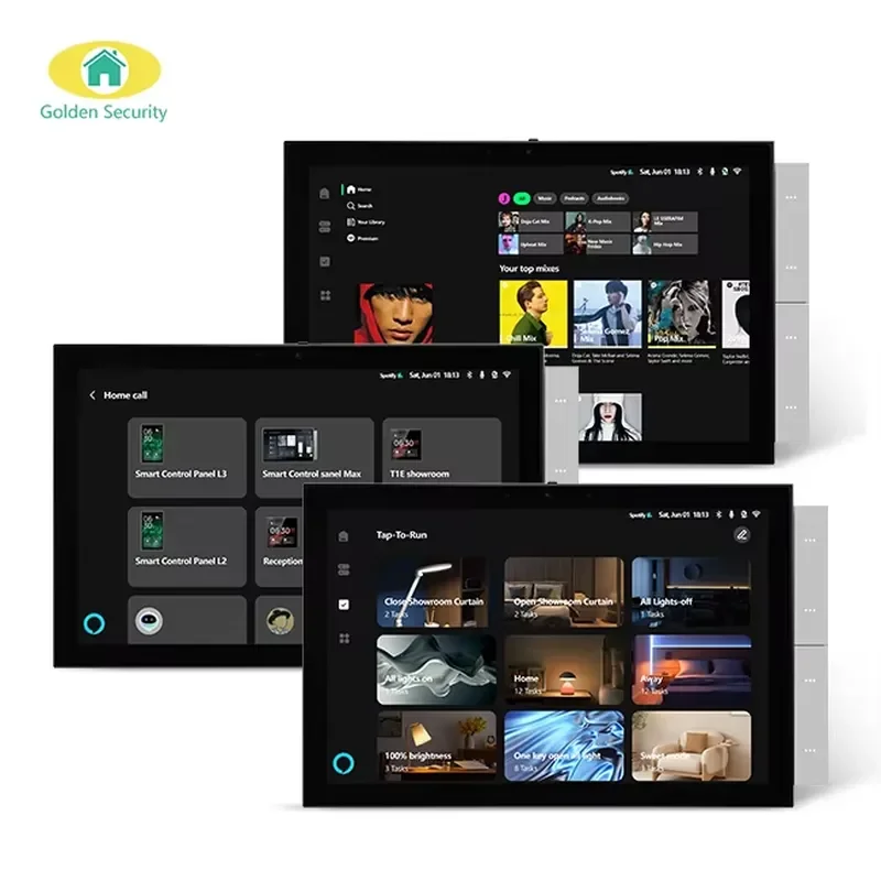 for Tuya 10.1 Inch Touch Screen Control Panel with 5MP Camera US EU CN Wall Box Built in Gateway Local Control for Smart Home