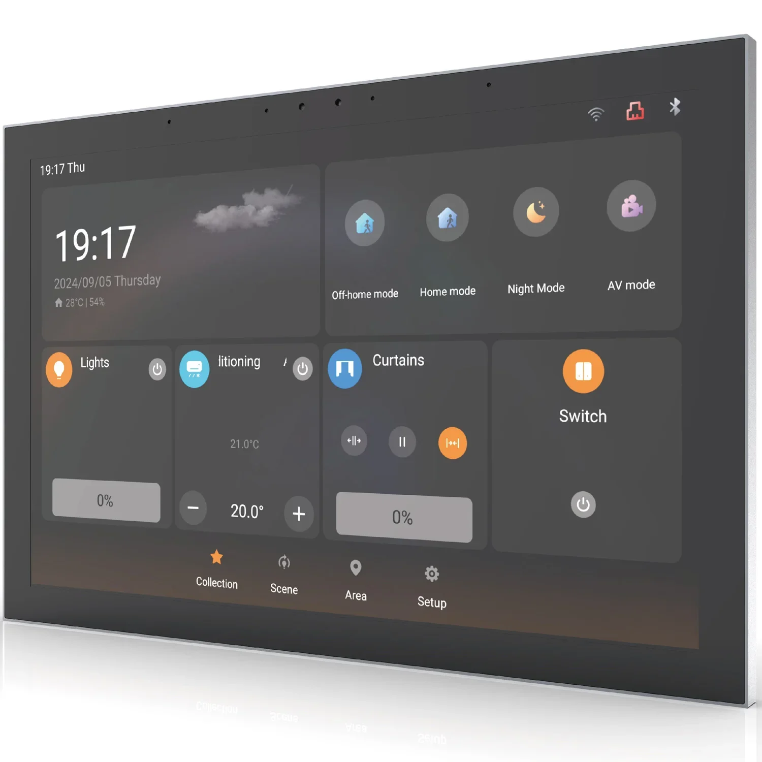 2026 Intelligent Building Tendency 10 Inch Full Screen Metal Touch Switch Board Smart Home Hub With 10-inch Display T10PE