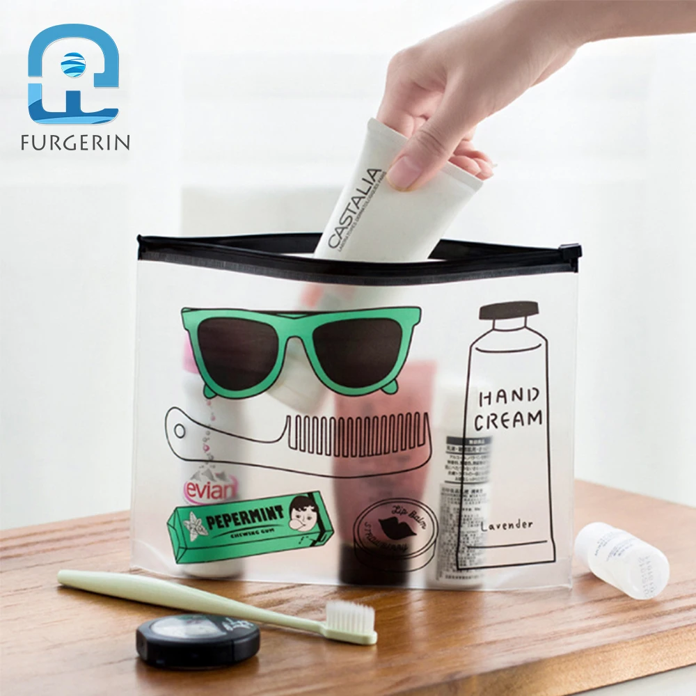FURGERIN-Transparent Travel Storage Bag for Women, Cable Organizer, Cosmetic Bag, Travel Storage Bag, Zip Bag, Home Gadgets